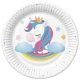 Einhorn Magical Papierteller 8er-Set, 18 cm