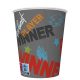 Gamer Joystick Pappbecher 8 Stück 250 ml