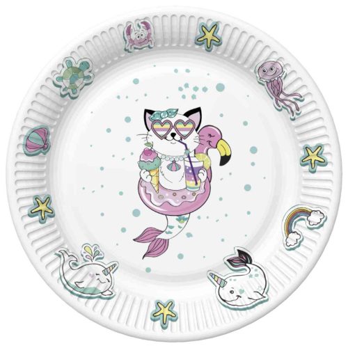 Tiere Cat Vibes Pappteller 8 Stk. 18 cm