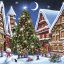 Weihnachten Night Servietten 20er Pack, 33x33 cm