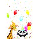 Geburtstag Star Happy Birthday Papptischdecke 120x180 cm