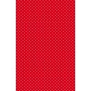 Farbe White Dots Rot Papiertischdecke 120x180 cm
