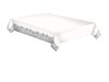Farbe Silver Dekorative Papiertischdecke 120x180 cm