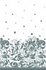 Farbe Silver Dekorative Papiertischdecke 120x180 cm