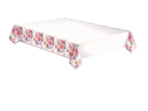 Farbe Arrangement Blumen Papiertischdecke 120x180 cm