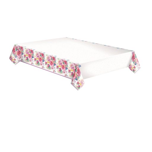 Farbe Arrangement Blumen Papiertischdecke 120x180 cm