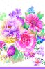 Farbe Arrangement Blumen Papiertischdecke 120x180 cm