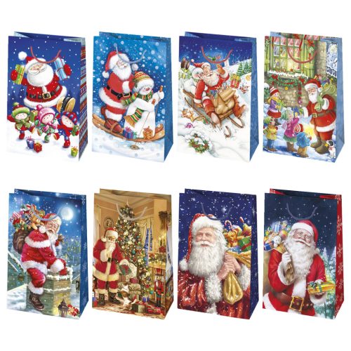 Weihnachten Winter World Papiergeschenktüte 16x24x7 cm