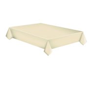 Farbe White Dots Ecru-Papier Tischdecke 120x180 cm