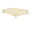 Farbe White Dots Ecru-Papier Tischdecke 120x180 cm