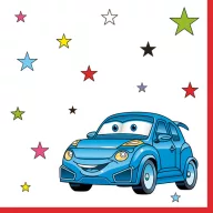 Wagen Cartoon dekorative Serviette 20 Stk 33x33 cm