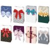 Farbe Bow Papier-Geschenktüte 10x16x6 cm