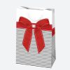 Farbe Bow Papier-Geschenktüte 10x16x6 cm
