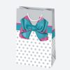 Farbe Bow Papier-Geschenktüte 10x16x6 cm