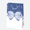 Farbe Bow Papier-Geschenktüte 10x16x6 cm