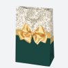 Farbe Bow Papier-Geschenktüte 10x16x6 cm