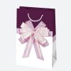 Farbe Bow Papier-Geschenktüte 10x16x6 cm
