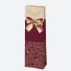 Farbe Bow Papiertragetasche für Wein 10,5x33x8,5 cm