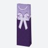 Farbe Bow Papiertragetasche für Wein 10,5x33x8,5 cm