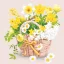 Blume Spring Basket Serviette 20 Stück 33x33 cm