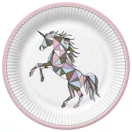 Einhorn Graphic Wild Pappteller 8er-Set, 22,7 cm