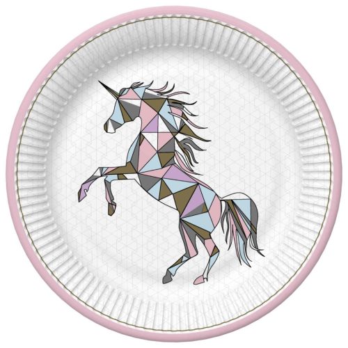 Einhorn Graphic Wild Pappteller 8er-Set, 22,7 cm