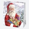 Weihnachten Gift Giving Papier-Geschenktasche, 15,5x15,5x8 cm