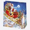 Weihnachten Gift Giving Papier-Geschenktasche, 15,5x15,5x8 cm