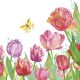 Blume Watercolour Tulpenserviette 20 Stk 33x33 cm