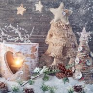 Weihnachten Warm Light Servietten 20er Pack, 33x33 cm