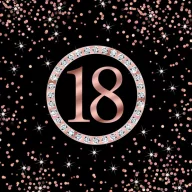   Geburtstag Rose Gold Happy Birthday 18 Servietten 20 Stk 33x33 cm