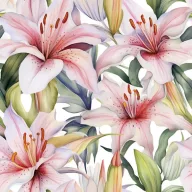 Blume Light Pink Lilien Serviette 20er Pack 33x33 cm