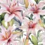 Blume Light Pink Lilien Serviette 20er Pack 33x33 cm
