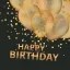 Geburtstag Gold Balloons Happy Birthday Serviette, 20 Stück, 33x33 cm