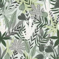 Farbe Green Leaves Blumenserviette 20 Stück 33x33 cm