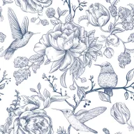 Blume Fauna and Flora Serviette 20 Stück 33x33 cm