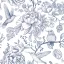 Blume Fauna and Flora Serviette 20 Stück 33x33 cm