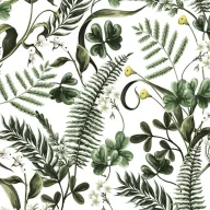   Farbe Ferns & Green Leaves Blumen Serviette 20er Pack 33x33 cm