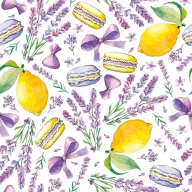   Plätzchen Limes and Lavender Macaron Serviette 20 Stück, 33x33 cm