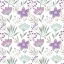 Blume Violet and Mint Serviette 20 Stk 33x33 cm