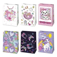 Farbe Colorful Mädchens Papier-Geschenktüte, 23x32x11 cm