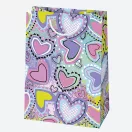 Farbe Colorful Mädchens Papier-Geschenktüte, 23x32x11 cm