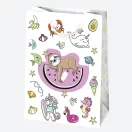 Farbe Colorful Mädchens Papier-Geschenktüte, 23x32x11 cm