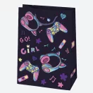 Farbe Colorful Mädchens Papier-Geschenktüte, 23x32x11 cm