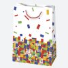 Farbe Party Jungen Papier Geschenktasche, 23x32x11 cm