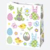 Ostern Flowers Papiergeschenktasche 19x23x10,5 cm