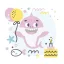 Geburtstag Pink Shark Happy Birthday Serviette 20 Stk 33x33 cm