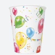 Farbe Balloons Ballonpapierbecher 8er-Set 250 ml