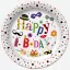Geburtstag Funny Happy Birthday Pappteller 8er Set, 18 cm