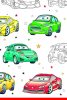 Wagen Cartoon Papier Tischdecke 120x180 cm